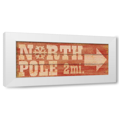 North Pole White Modern Wood Framed Art Print by Brissonnet, Daphne