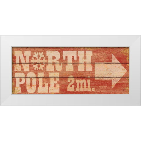 North Pole White Modern Wood Framed Art Print by Brissonnet, Daphne
