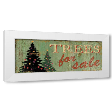 Trees for Sale White Modern Wood Framed Art Print by Brissonnet, Daphne