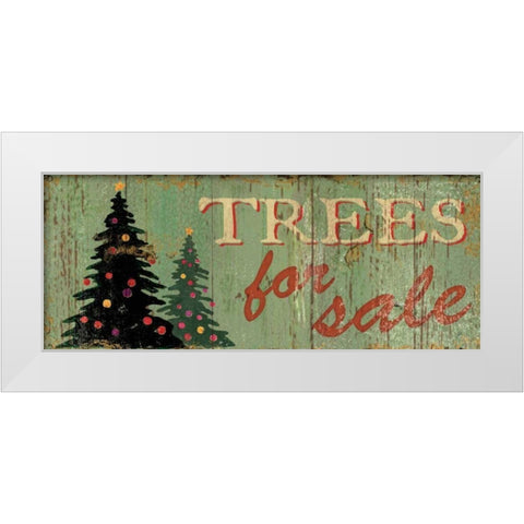 Trees for Sale White Modern Wood Framed Art Print by Brissonnet, Daphne