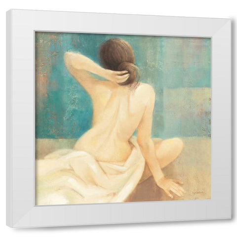 Thoughtfulness I White Modern Wood Framed Art Print by Hristova, Albena