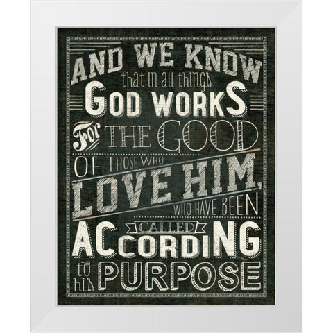 Holy Words I White Modern Wood Framed Art Print by Pela Studio