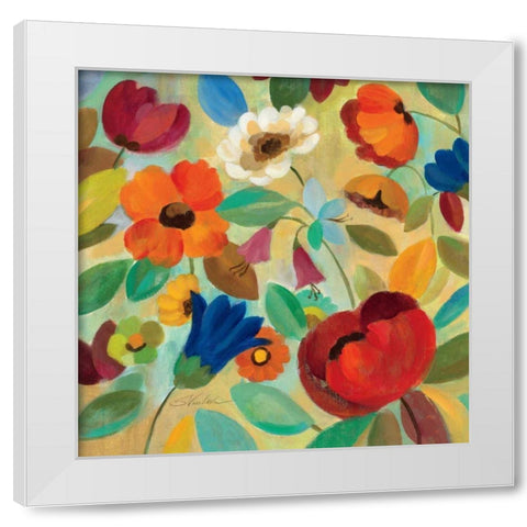 Summer Floral IV White Modern Wood Framed Art Print by Vassileva, Silvia