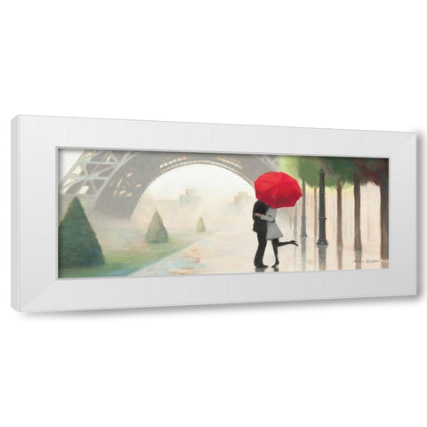 Paris Romance II White Modern Wood Framed Art Print by Fabiano, Marco