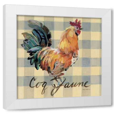 Coq Jaune White Modern Wood Framed Art Print by Hageman, Marilyn