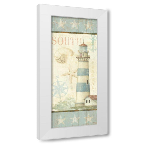 Coastal Shells II White Modern Wood Framed Art Print by Brissonnet, Daphne