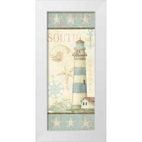 Coastal Shells II White Modern Wood Framed Art Print by Brissonnet, Daphne