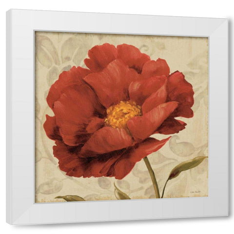 Floral Romance I C White Modern Wood Framed Art Print by Audit, Lisa
