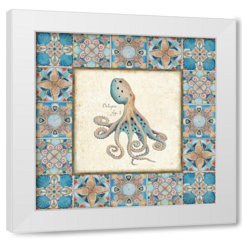 Oceanography Framed I v.2 White Modern Wood Framed Art Print by Brissonnet, Daphne