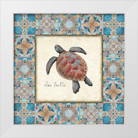 Oceanography Framed II v.2 White Modern Wood Framed Art Print by Brissonnet, Daphne