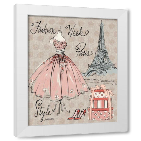 Fashion Week III White Modern Wood Framed Art Print by Tavoletti, Anne