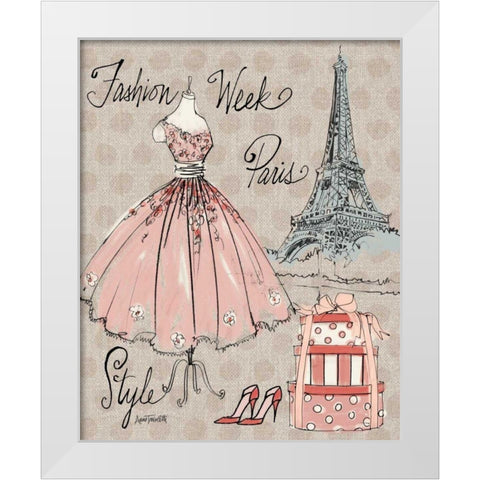 Fashion Week III White Modern Wood Framed Art Print by Tavoletti, Anne
