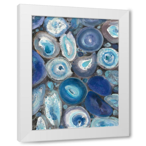 Stone Circle II White Modern Wood Framed Art Print by Hristova, Albena