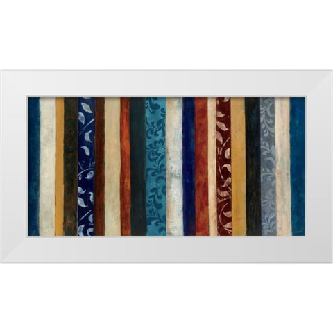 Strata V White Modern Wood Framed Art Print by Warrick, Cheryl