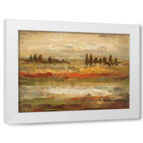 Summer Fields White Modern Wood Framed Art Print by Vassileva, Silvia