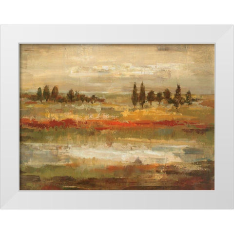 Summer Fields White Modern Wood Framed Art Print by Vassileva, Silvia