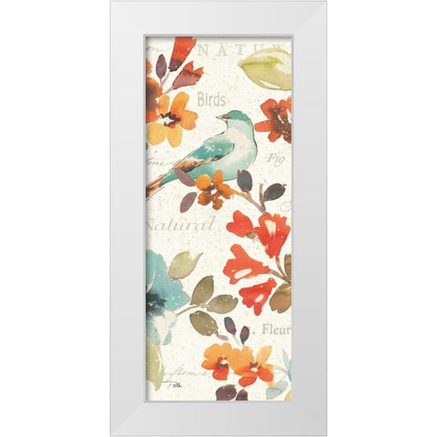 Natures Palette Panel II White Modern Wood Framed Art Print by Pela