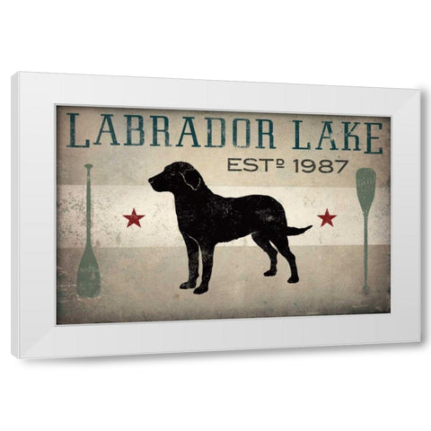 Labrador Lake White Modern Wood Framed Art Print by Fowler, Ryan