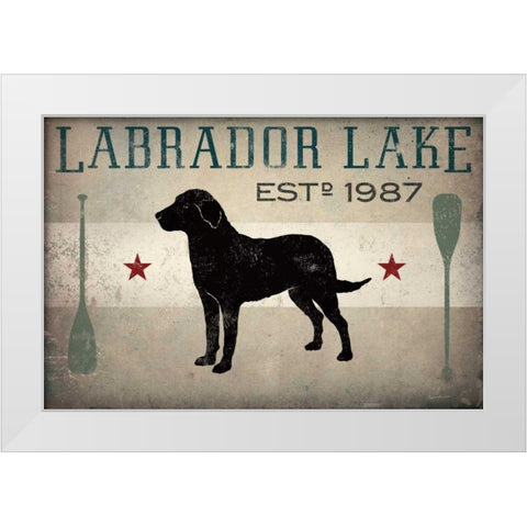 Labrador Lake White Modern Wood Framed Art Print by Fowler, Ryan