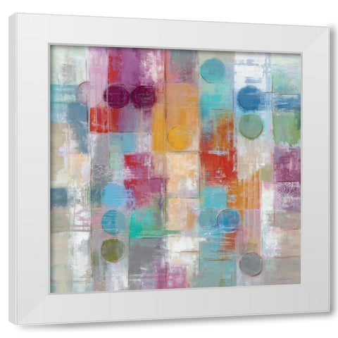 Summer Rain White Modern Wood Framed Art Print by Vassileva, Silvia