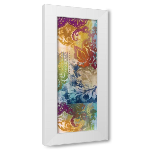 Persian Nights Panel I White Modern Wood Framed Art Print by Wild Apple Portfolio