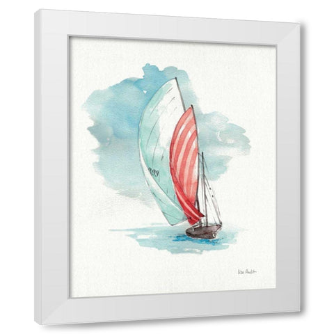 In the Moment I White Modern Wood Framed Art Print by Audit, Lisa