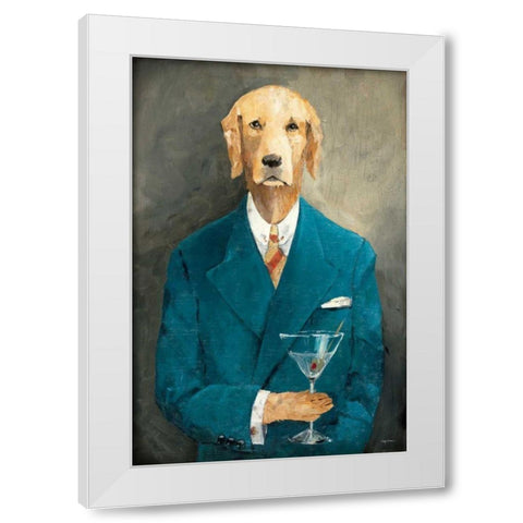 John Steinbark White Modern Wood Framed Art Print by Tillmon, Avery