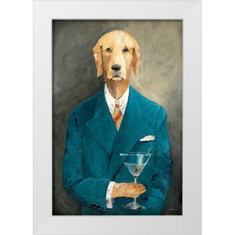 John Steinbark White Modern Wood Framed Art Print by Tillmon, Avery