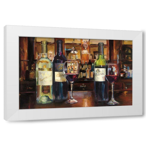 Reflection of Wine White Modern Wood Framed Art Print by Hageman, Marilyn