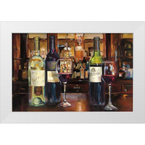 Reflection of Wine White Modern Wood Framed Art Print by Hageman, Marilyn