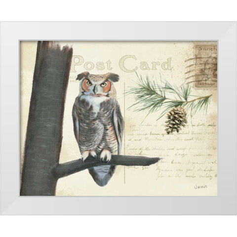 Northern Wild V White Modern Wood Framed Art Print by Wiens, James