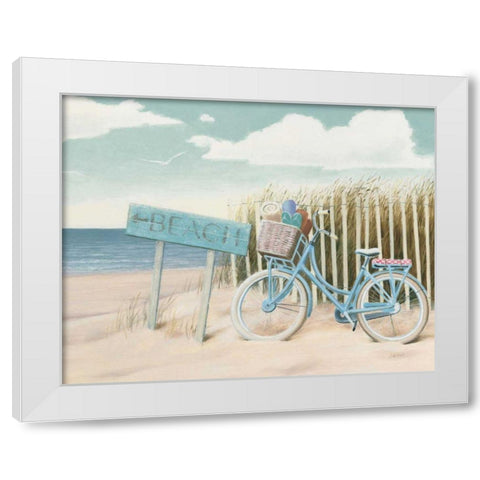 Beach Cruiser II Crop White Modern Wood Framed Art Print by Wiens, James