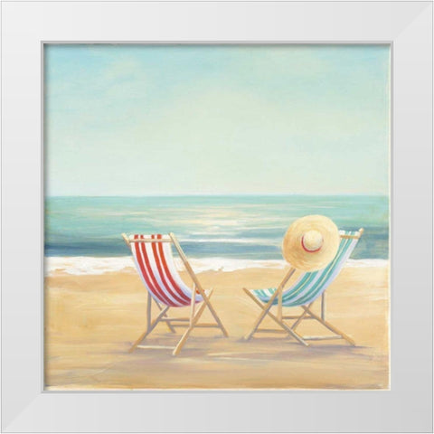 The Simple Life White Modern Wood Framed Art Print by Purinton, Julia