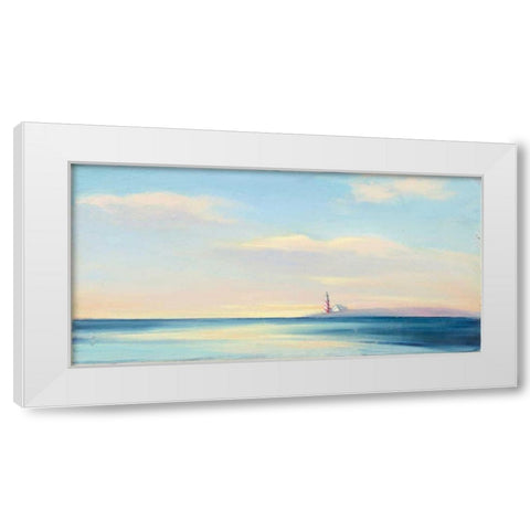 Dawn Beacon White Modern Wood Framed Art Print by Purinton, Julia