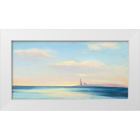 Dawn Beacon White Modern Wood Framed Art Print by Purinton, Julia