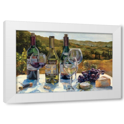 A Wine Tasting White Modern Wood Framed Art Print by Hageman, Marilyn