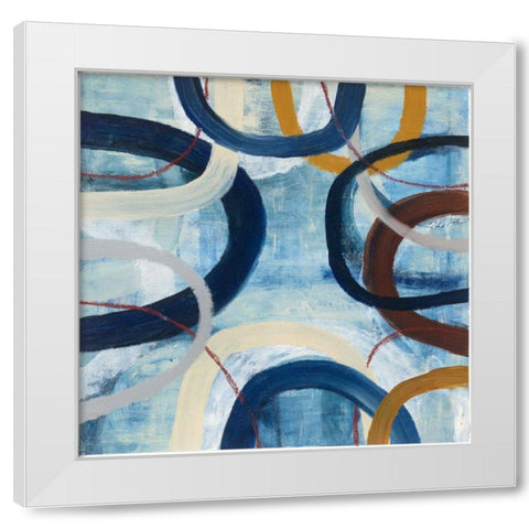 Dwell II White Modern Wood Framed Art Print by Warrick, Cheryl