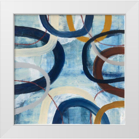 Dwell II White Modern Wood Framed Art Print by Warrick, Cheryl