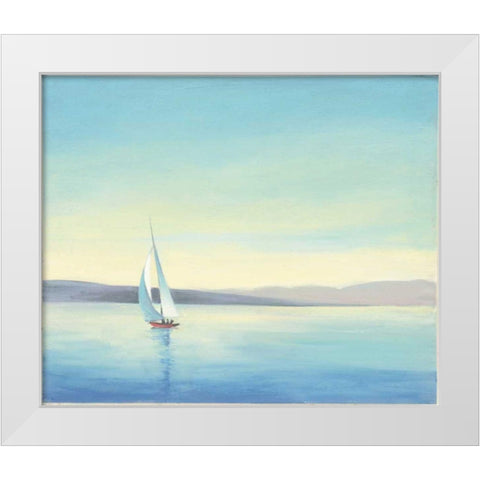 Heading Home White Modern Wood Framed Art Print by Purinton, Julia