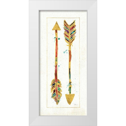 Beautiful Arrows I White Modern Wood Framed Art Print by Pela Studio