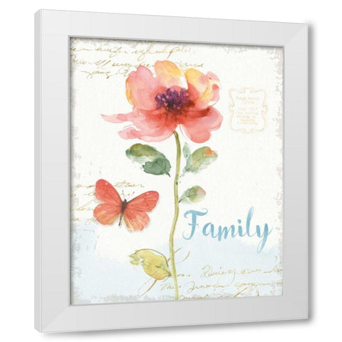 Rainbow Seeds Floral IX Family White Modern Wood Framed Art Print by Audit, Lisa