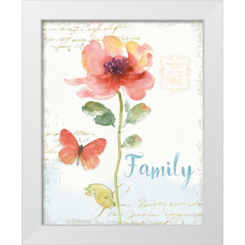 Rainbow Seeds Floral IX Family White Modern Wood Framed Art Print by Audit, Lisa