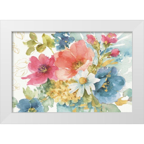 My Garden Bouquet I White Modern Wood Framed Art Print by Audit, Lisa