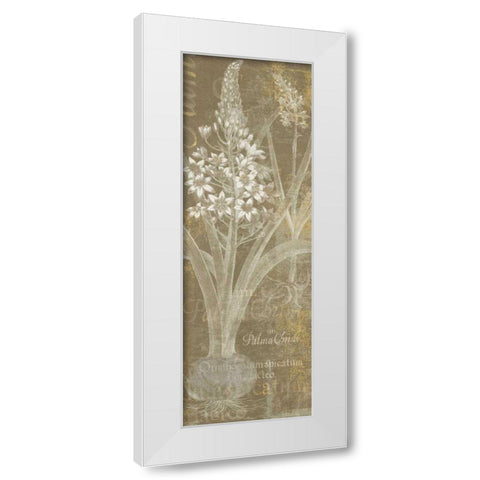Flower Lines II White Modern Wood Framed Art Print by Schlabach, Sue
