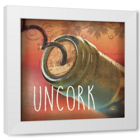 Wine Collage IX White Modern Wood Framed Art Print by Pela Studio