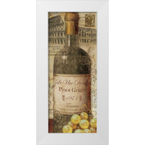 European Wines I White Modern Wood Framed Art Print by Charron, Veronique