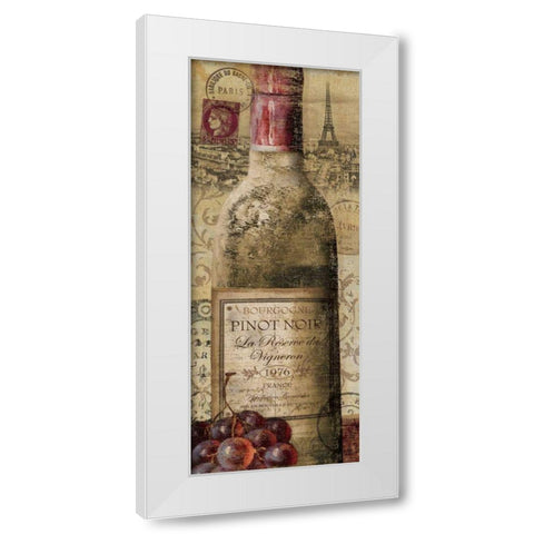 European Wines II White Modern Wood Framed Art Print by Charron, Veronique