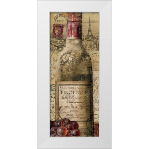 European Wines II White Modern Wood Framed Art Print by Charron, Veronique