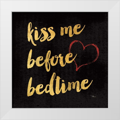 Goodnight II Dark White Modern Wood Framed Art Print by Pela Studio