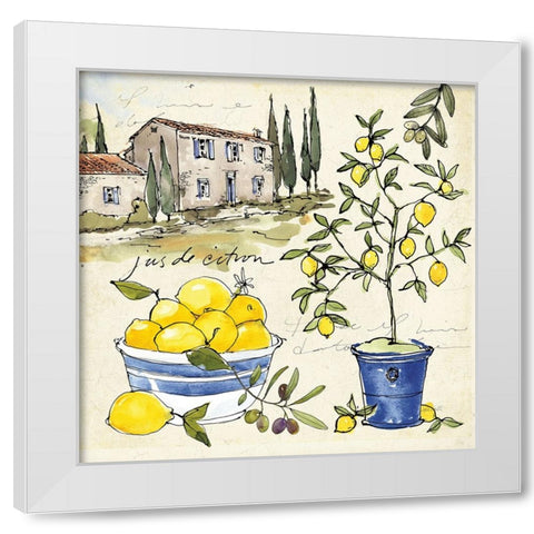 Citron III White Modern Wood Framed Art Print by Tavoletti, Anne